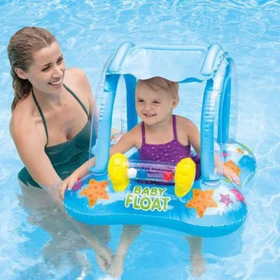 Cerc gonflabil Intex Kiddie Float cu chilotei (12+ luni) foto