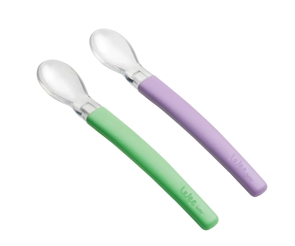 Set 2 lingurite de silicon Wee Baby (4+ luni) foto