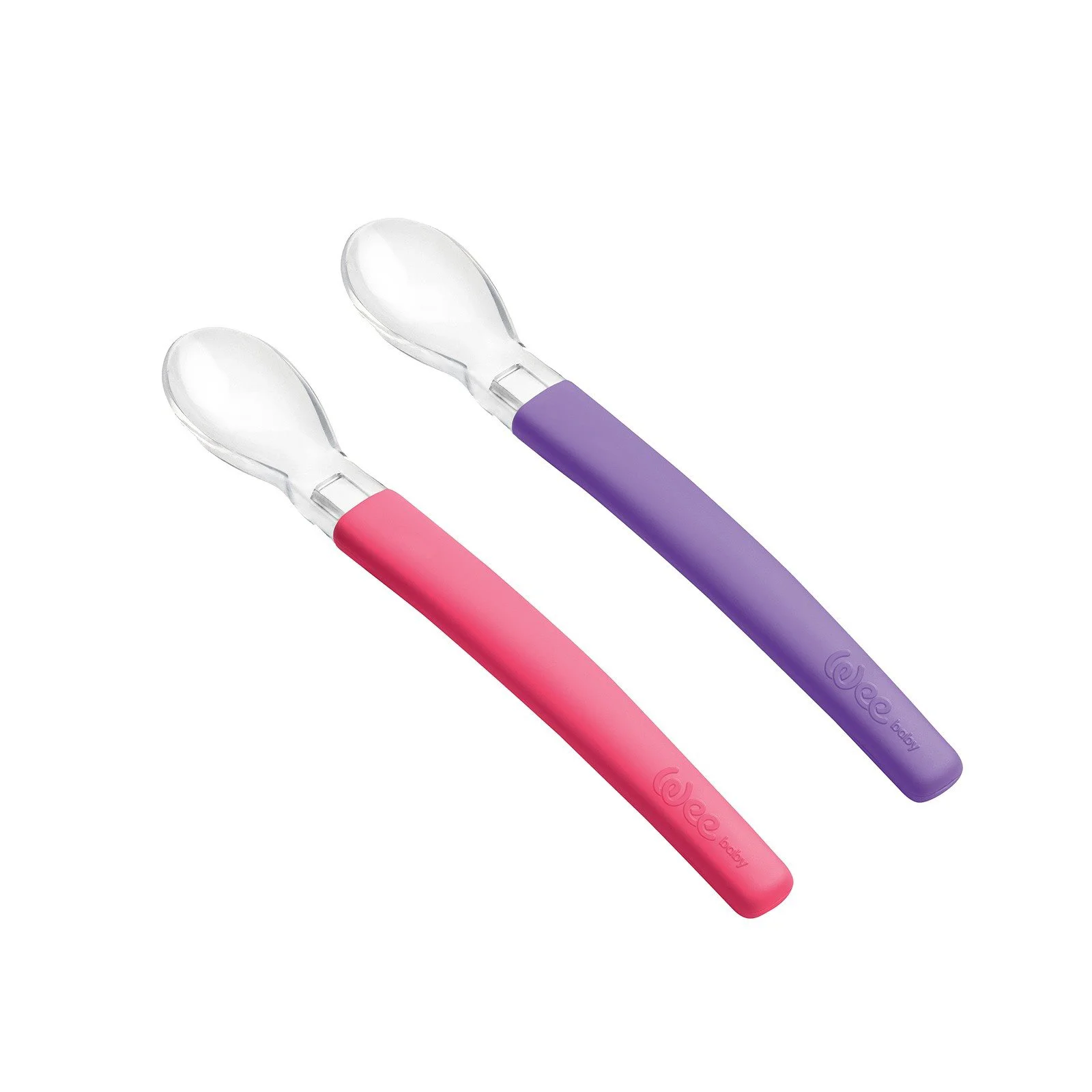 Set 2 lingurite de silicon Wee Baby (4+ luni) foto