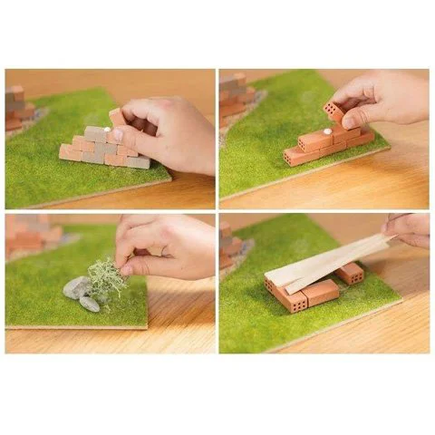 Set de constructie Trefl Ceramic Bricks Cetate RO, 220 piese foto
