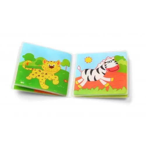 Jucarie-carte cu sunete BabyOno Wild Animals, 15,5x15 cm foto