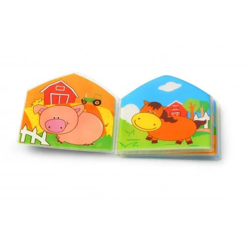 Jucarie-carte cu sunete BabyOno Country Animals, 15,5x16 cm foto