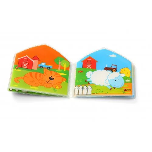 Jucarie-carte cu sunete BabyOno Country Animals, 15,5x16 cm foto