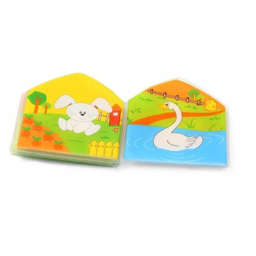 Jucarie-carte cu sunete BabyOno Country Animals, 15,5x16 cm foto