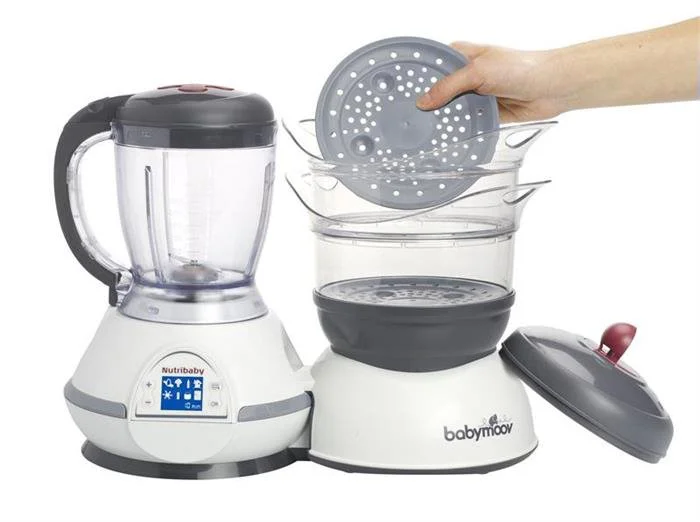 Многофункциональный кухонный комбайн 5 в 1 Babymoov Nutribaby Серый
