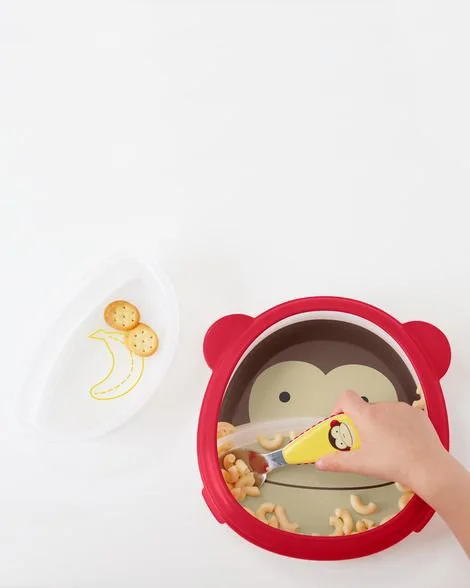 Набор Skip Hop Zoo Smart Тарелка и миска Обезьяна foto