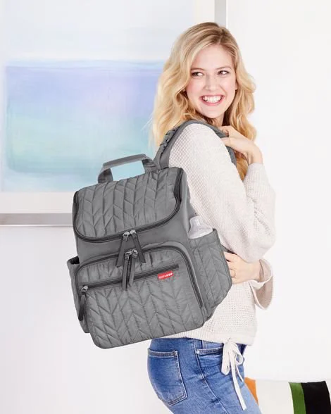 Rucsac pentru mame Skip Hop Forma Grey foto