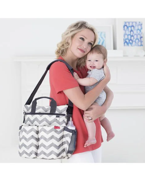 Geanta pentru parinti Skip Hop Duo Signature Chevron foto