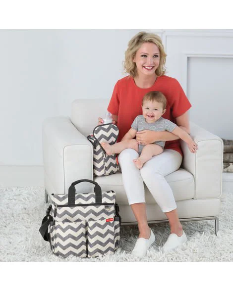 Geanta pentru parinti Skip Hop Duo Signature Chevron foto