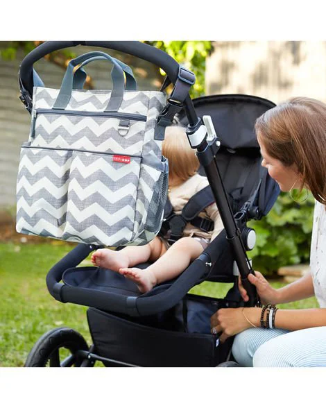Geanta pentru parinti Skip Hop Duo Signature Chevron foto