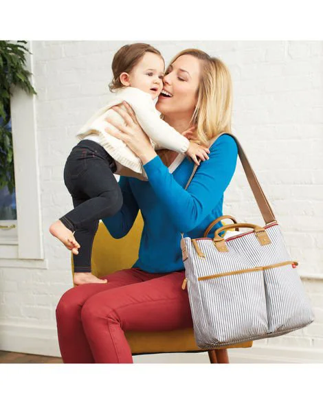 Geanta pentru parinti Skip Hop Duo Editie Speciala French Stripe foto