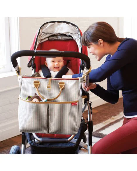 Geanta pentru parinti Skip Hop Duo Editie Speciala French Stripe foto