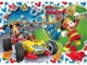 Puzzle Clementoni Disney Mickey and the Roadster Racers, 2 in 1 (60+60 piese) foto