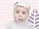 Suzete ortodontice reversibile Badabulle Azdec Girl (0-6 luni), 2 buc.