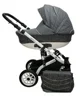 Carucior 3 in 1 Mikrus Stars 2 Dark Grey foto