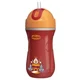 Cana termoizolanta Chicco Sport Cup Red cu pai (14+ luni), 266 ml