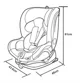 Scaun auto Rotativ cu isofix 4 in 1 Apramo ONE 0-36 kg Everton Beige foto