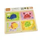 Puzzle din lemn 4 in 1 Viga Toys Sea, 16 piese foto