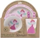 Set de alimentatie BabyGo Bamboo Princess din fibre de bambus, 5 piese foto