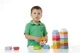 Set de constructie din lemn educativ Cubika LD-4 Turn, 8 piese foto