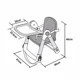 Booster pentru masa pliabil Apramo Flippa Dining Booster Red foto