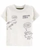 Carter's Set 3 piese Dinozaur - tricou, camasa si pantaloni foto