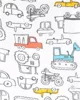 Carter's Set 2 piese Constructii - body si pantaloni scurti foto