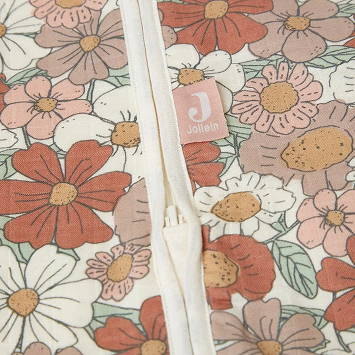 Sac de dormit Jollein Muslin Blossom, 90 cm foto