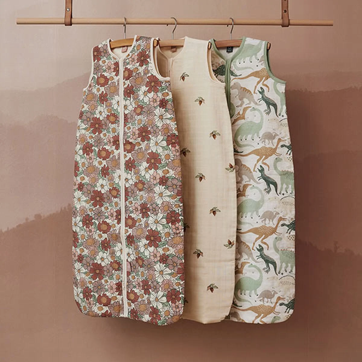 Sac de dormit Jollein Muslin Blossom, 90 cm foto