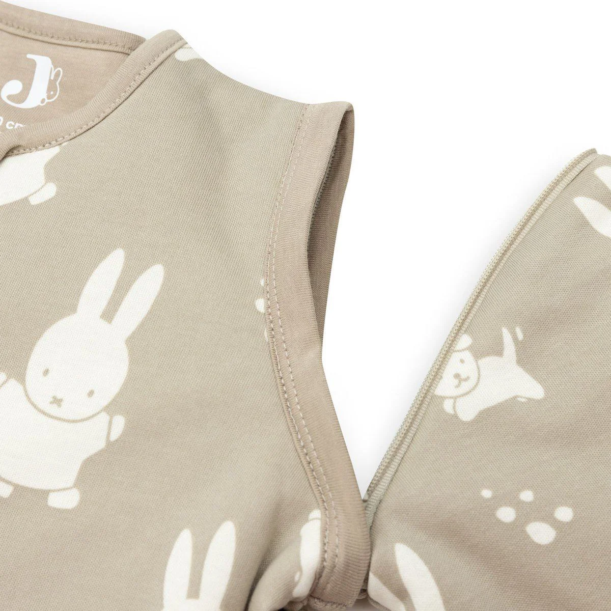 Спальный мешок со съемными рукавами Jollein Miffy&Snuffy Olive Green, 90 см foto
