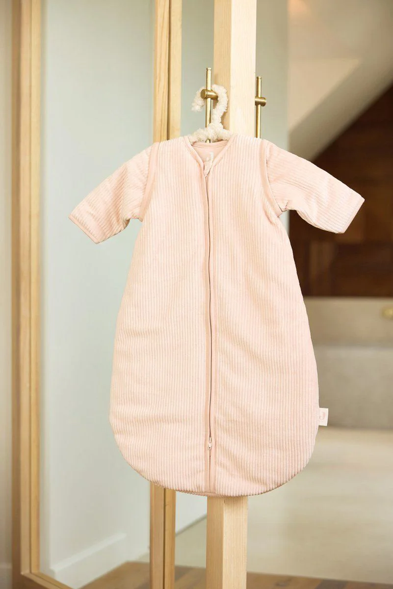 Круглый спальный мешок со съемными рукавами Jollein Rib Wild Rose, 70 см foto