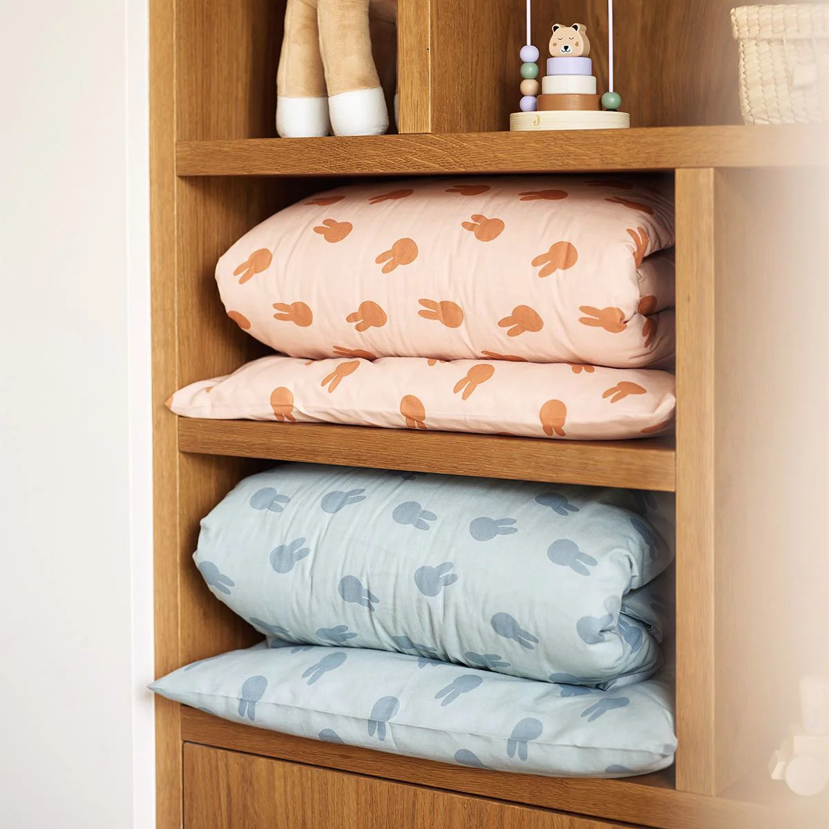 Комплект постельного белья Jollein Miffy Shadow Wild Rose, 100x140 см