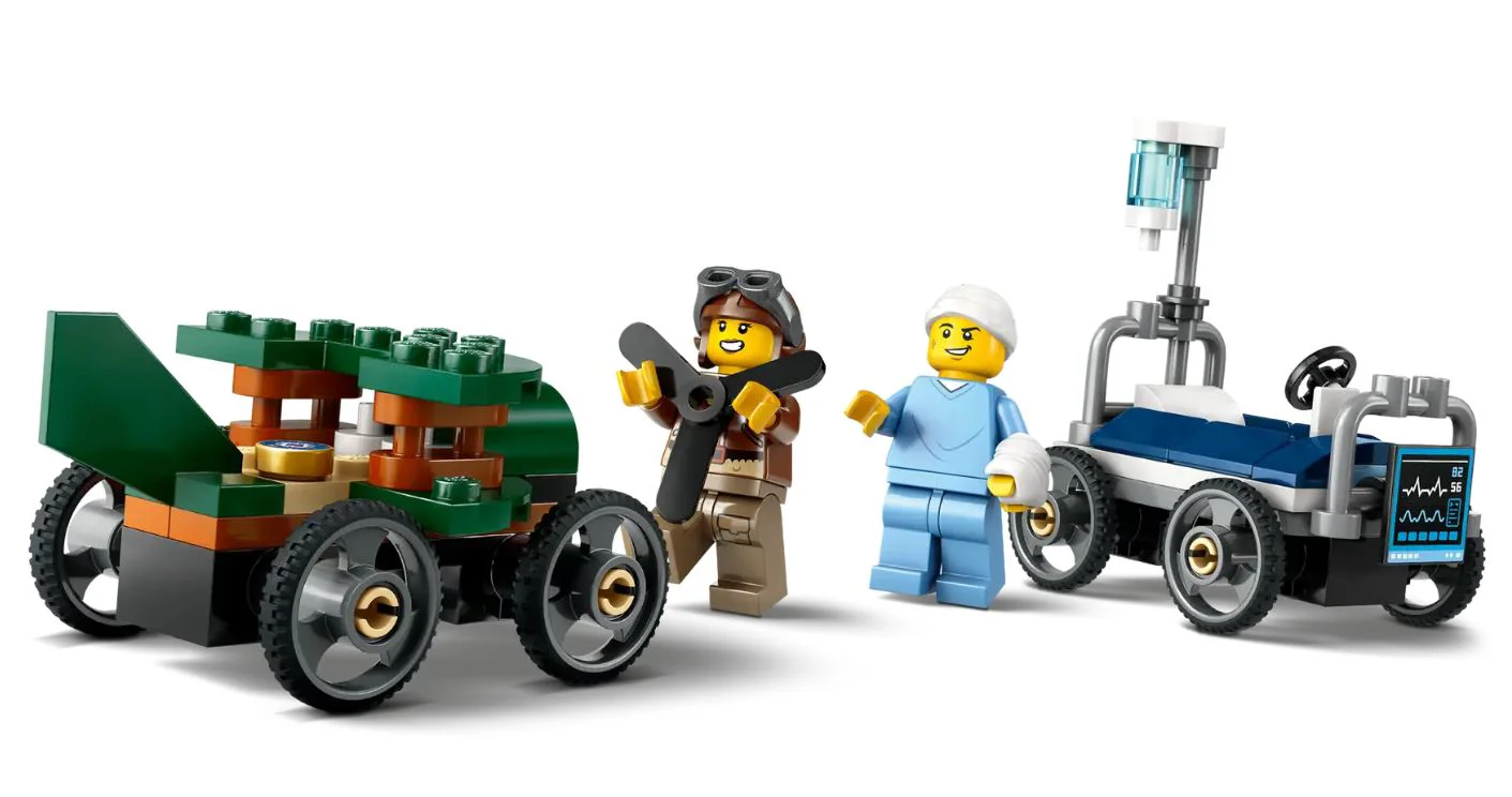 LEGO City - Набор гонок Самолет против Скорой помощи foto