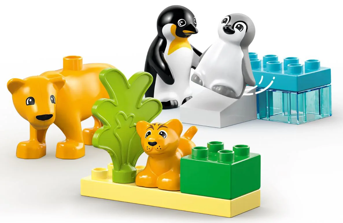 LEGO Duplo - Семьи диких животных: Пингвины и львы
