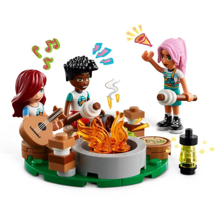 LEGO Friends - Cabane confortabile la campingul de aventura foto