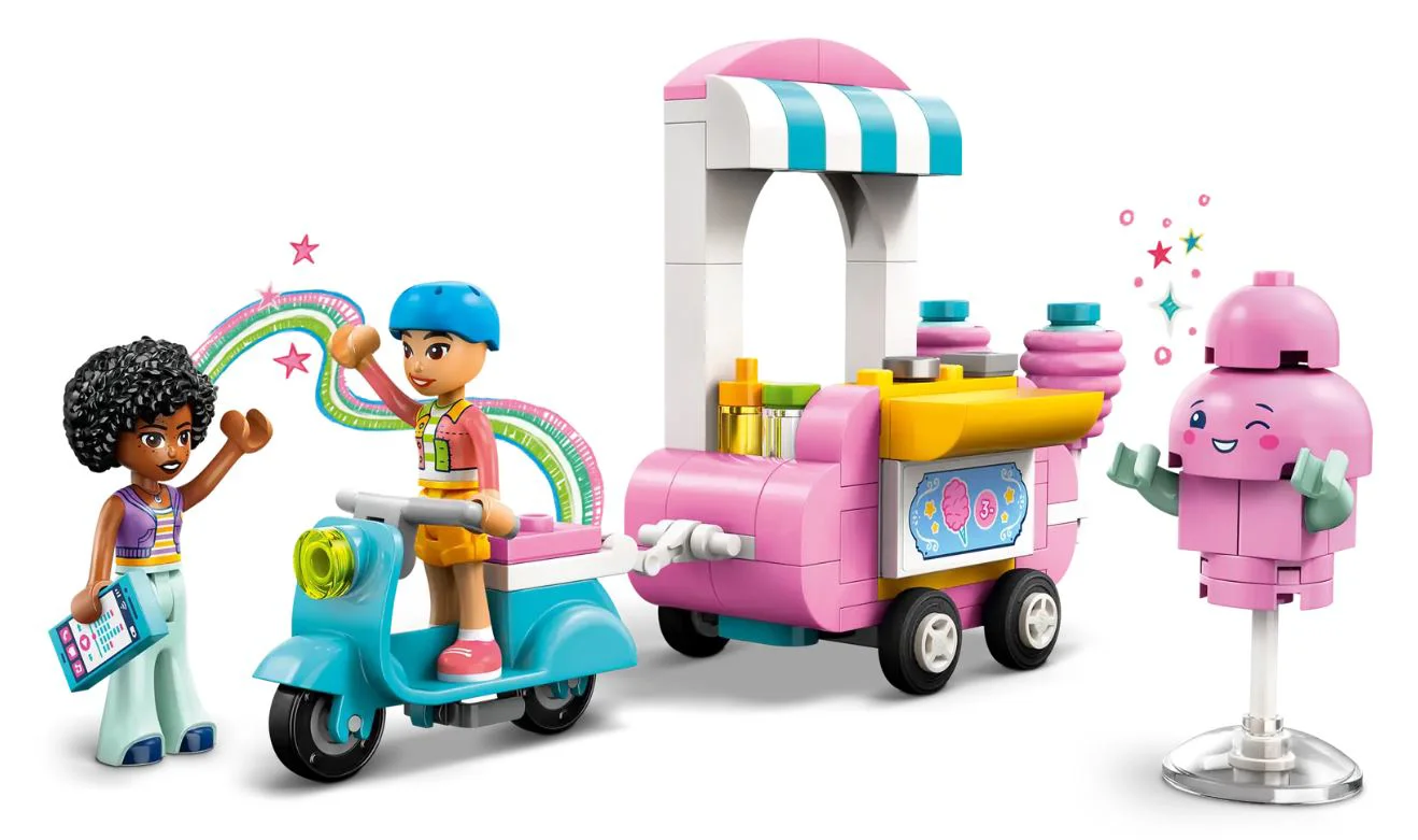 LEGO Friends - Standul de vata de zahar si scuterul foto