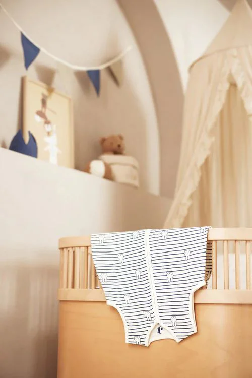 Sac de dormit Jollein Muslin Miffy Stripe Navy, 70 cm foto