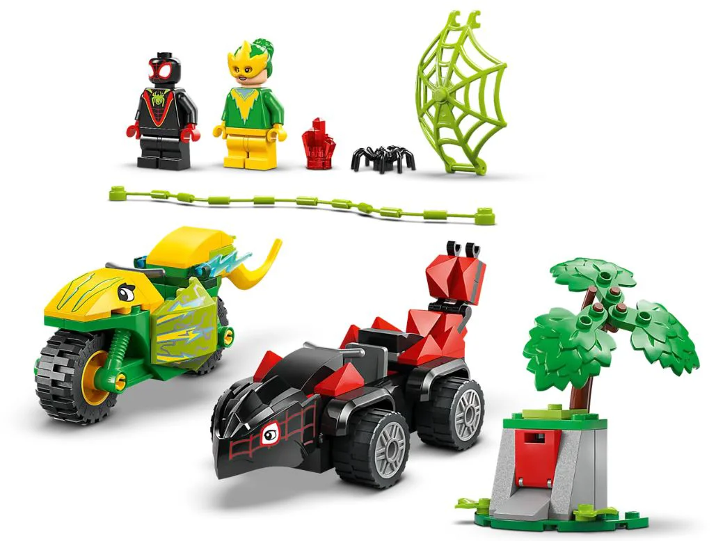 LEGO Marvel - Spin si Electro intr-o urmarire cu dino-vehicule foto