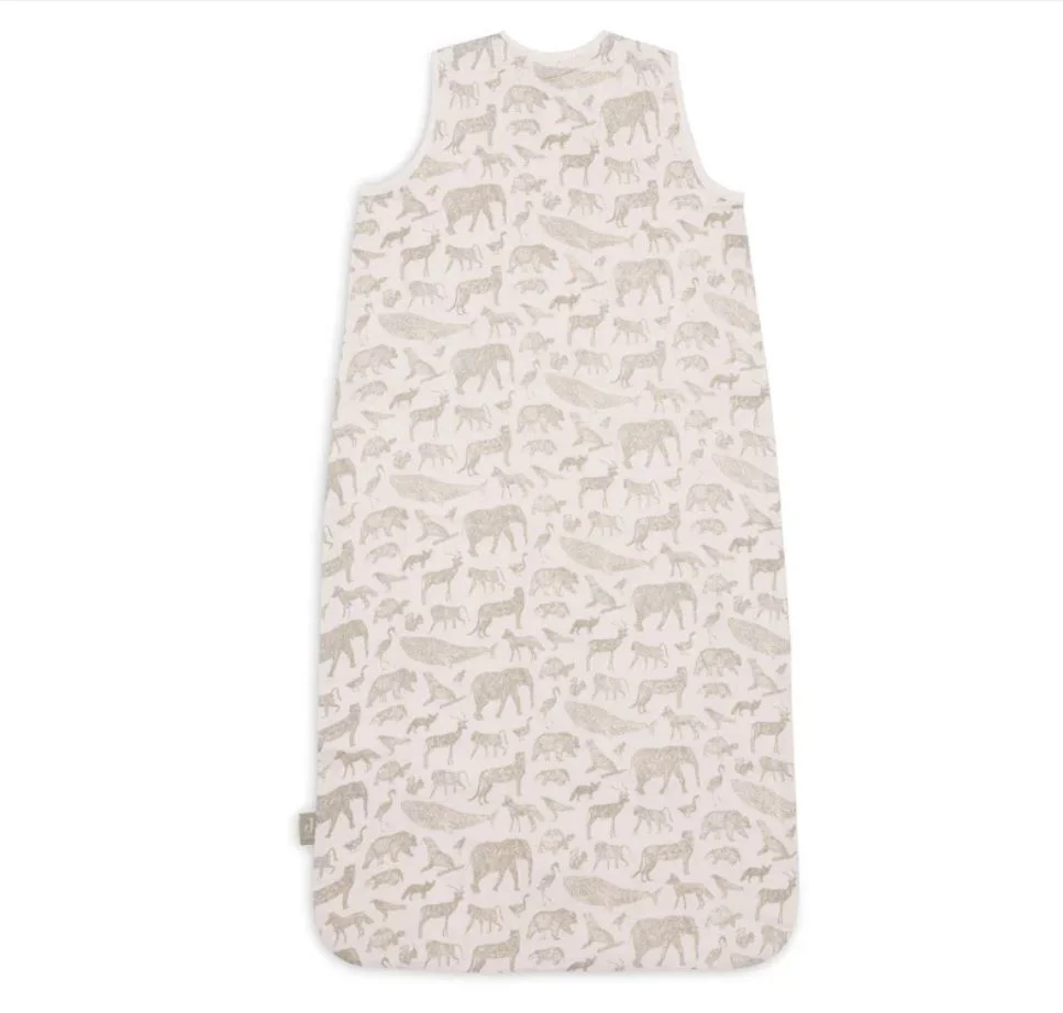 Sac de dormit Jollein Muslin Animals Olive Green, 70 cm foto