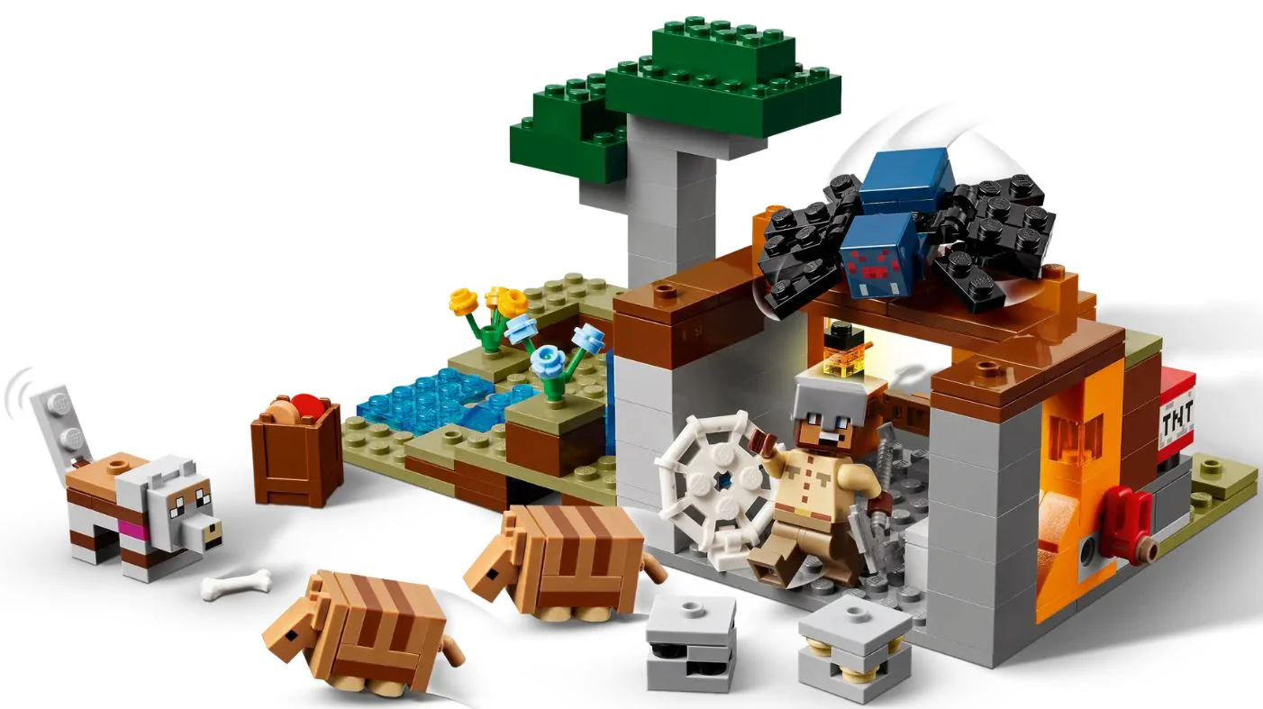 LEGO Minecraft - Экспедиция по шахтам с броненосцем