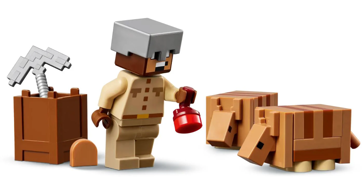 LEGO Minecraft - Экспедиция по шахтам с броненосцем