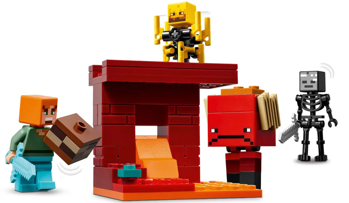 LEGO Minecraft - Битва над лавой в Нижнем мире foto