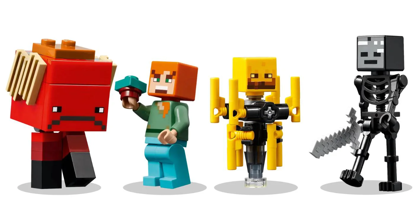 LEGO Minecraft - Битва над лавой в Нижнем мире foto