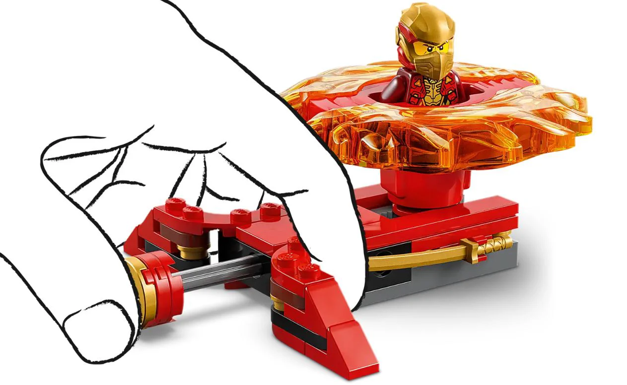 LEGO Ninjago - Spinnerul Spinjitzu al dragonului lui Kai foto