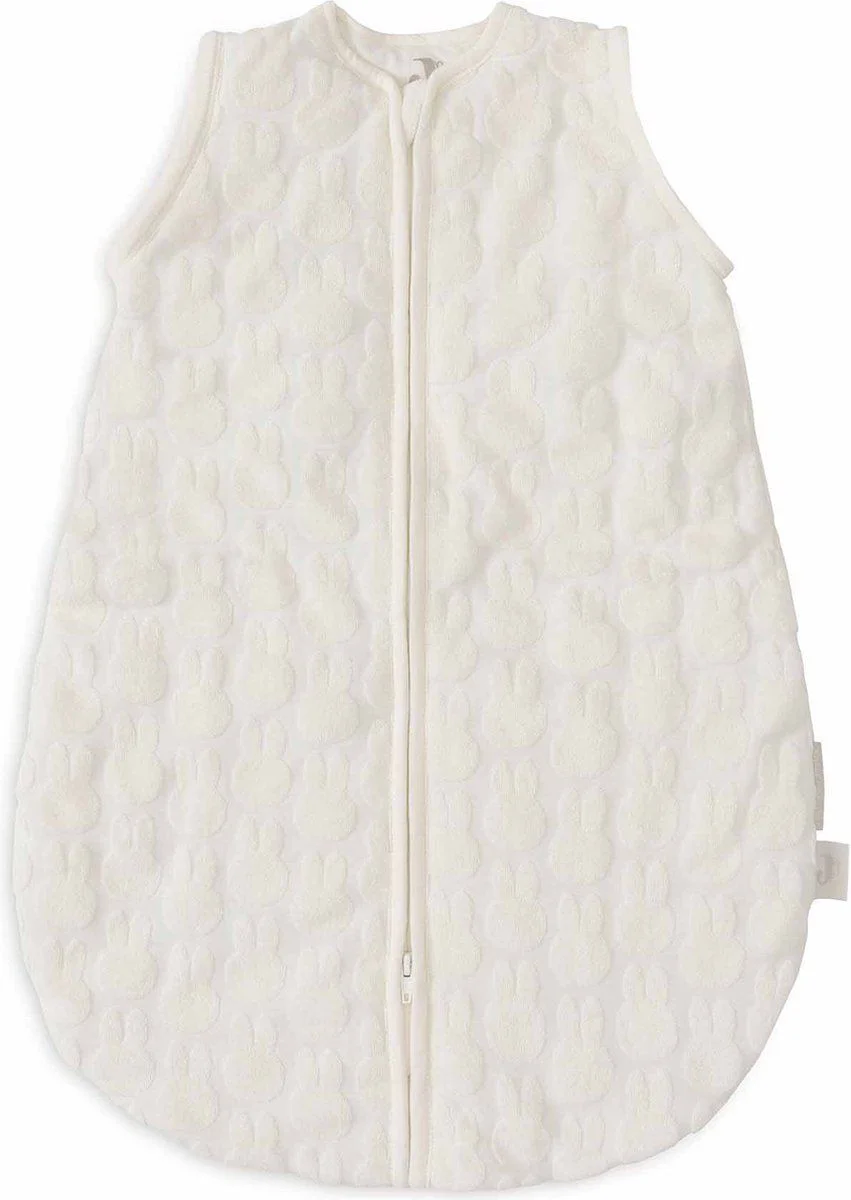 Sac de dormit rotund cu maneci detasabile Jollein Miffy Jacquard Ivory, 60 cm foto