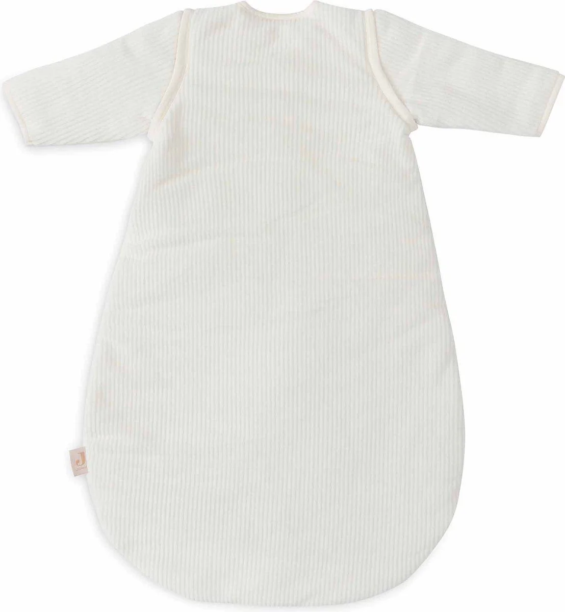 Sac de dormit cu maneci detasabile Jollein Rib Ivory, 60 cm foto