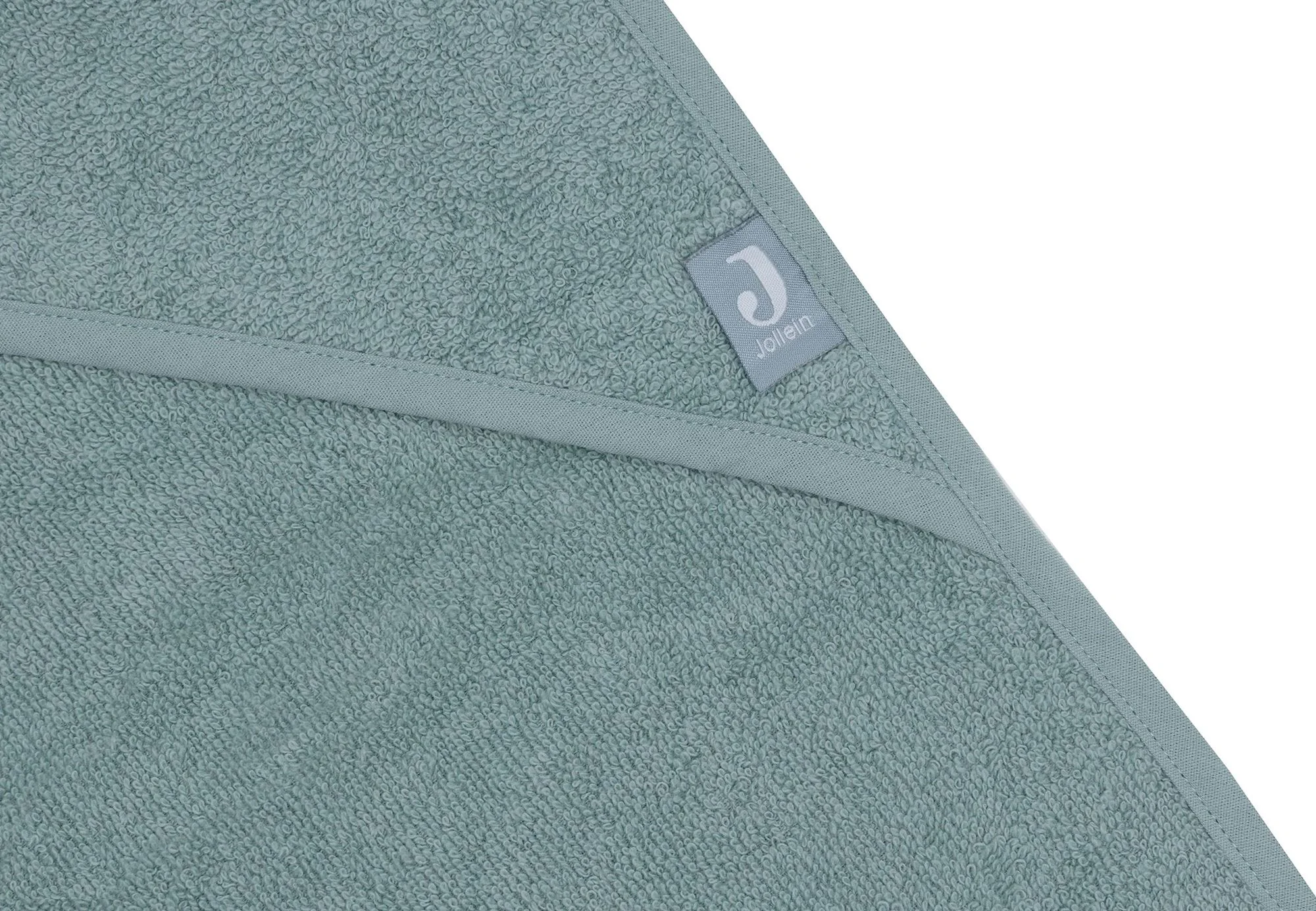 Prosop cu gluga Jollein Terry Sea Green, 100x100 cm