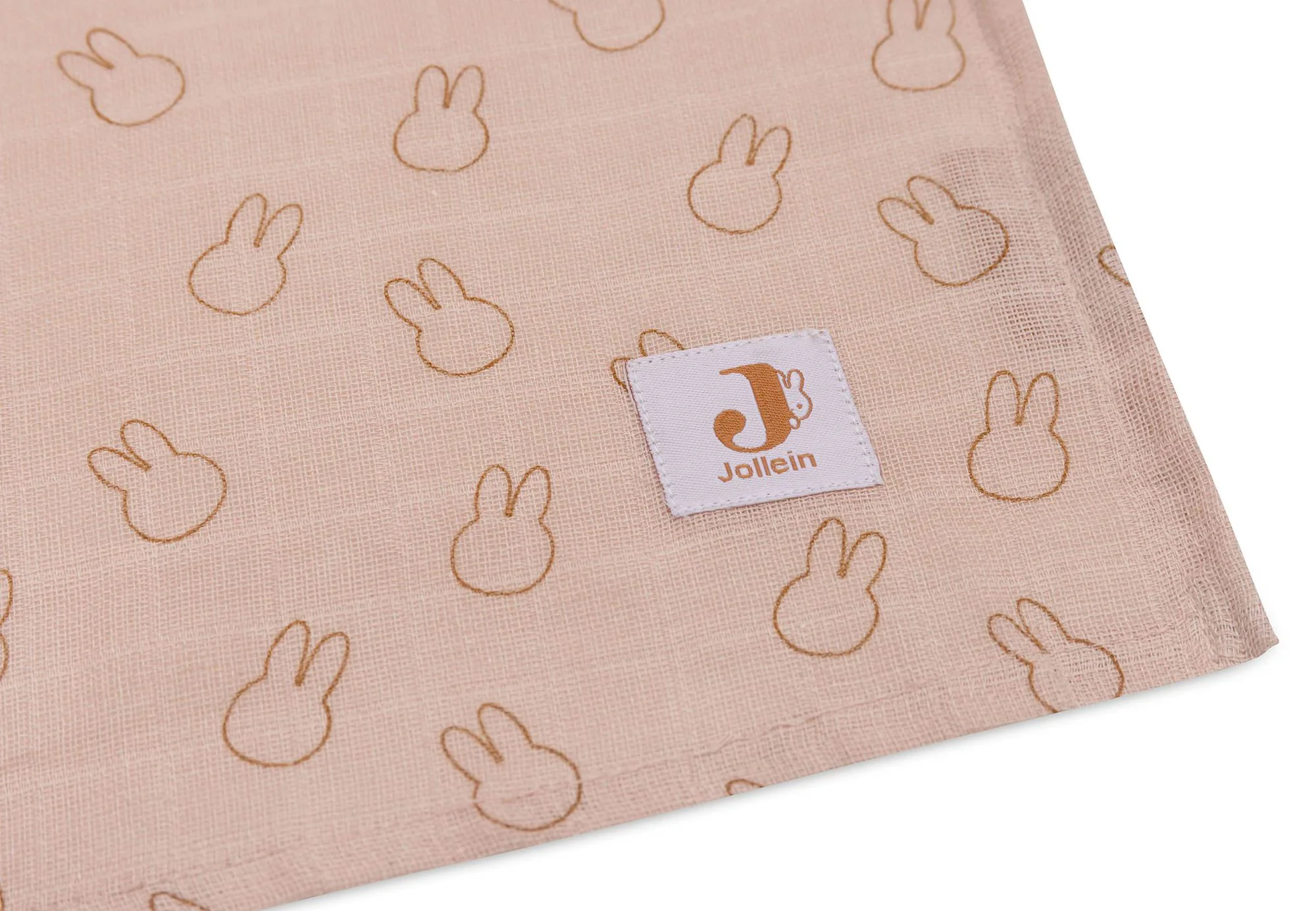 Муслиновая пеленка Jollein Miffy Silhouettes Wild Rose, 115x115 см, 2 шт.
