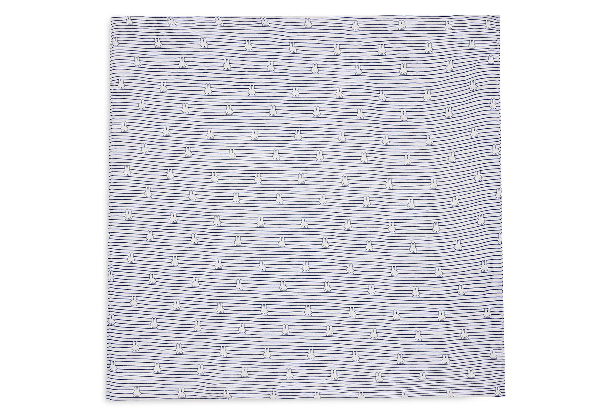 Муслиновые пеленки Jollein Miffy Miffy Stripe Navy, 115x115 см, 2 шт.