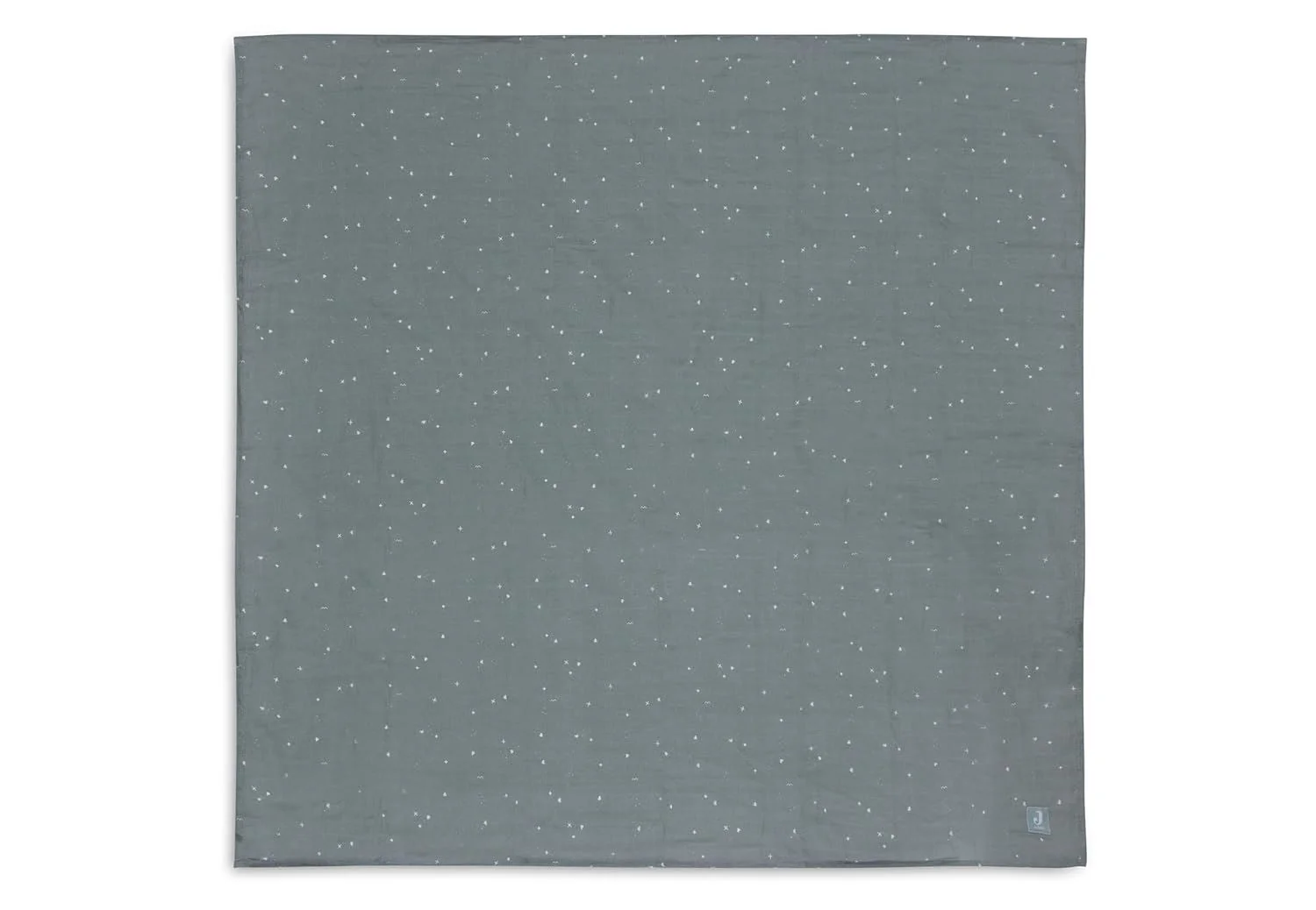 Pelinci de muselina Jollein Twinkling Sea Green, 115x115 cm, 2 buc.